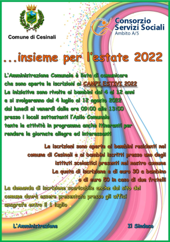 Ludoteca Estate 2022 - "Summer Time 2022"